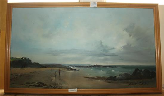 Modern shore scene